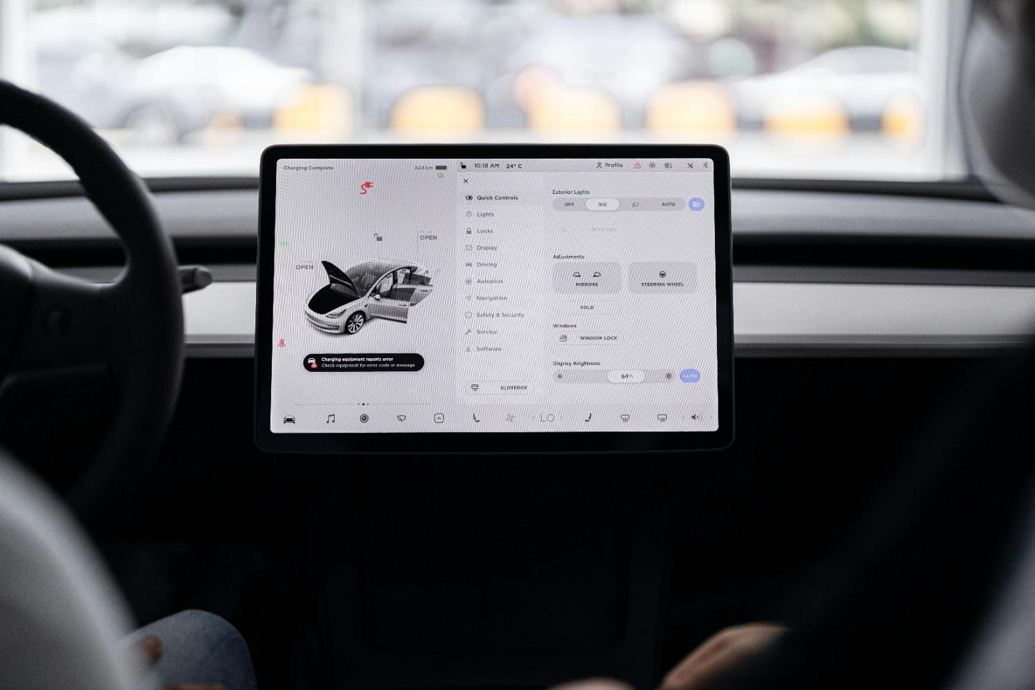 Illustration of a modern vehicle protected by a digital shield